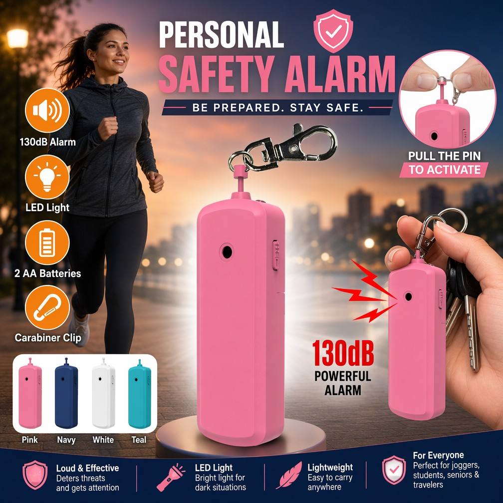 Personal Alarm Keychain - جهاز إنذار شخصي محمول مضاد للذئاب