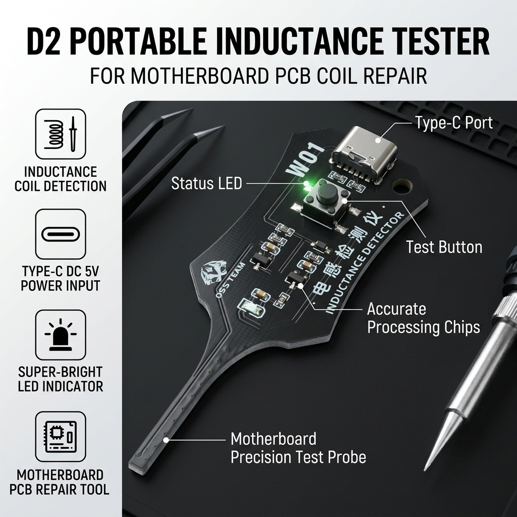 Co Detector Plug - جهاز اختبار المكثفات D2 من النوع