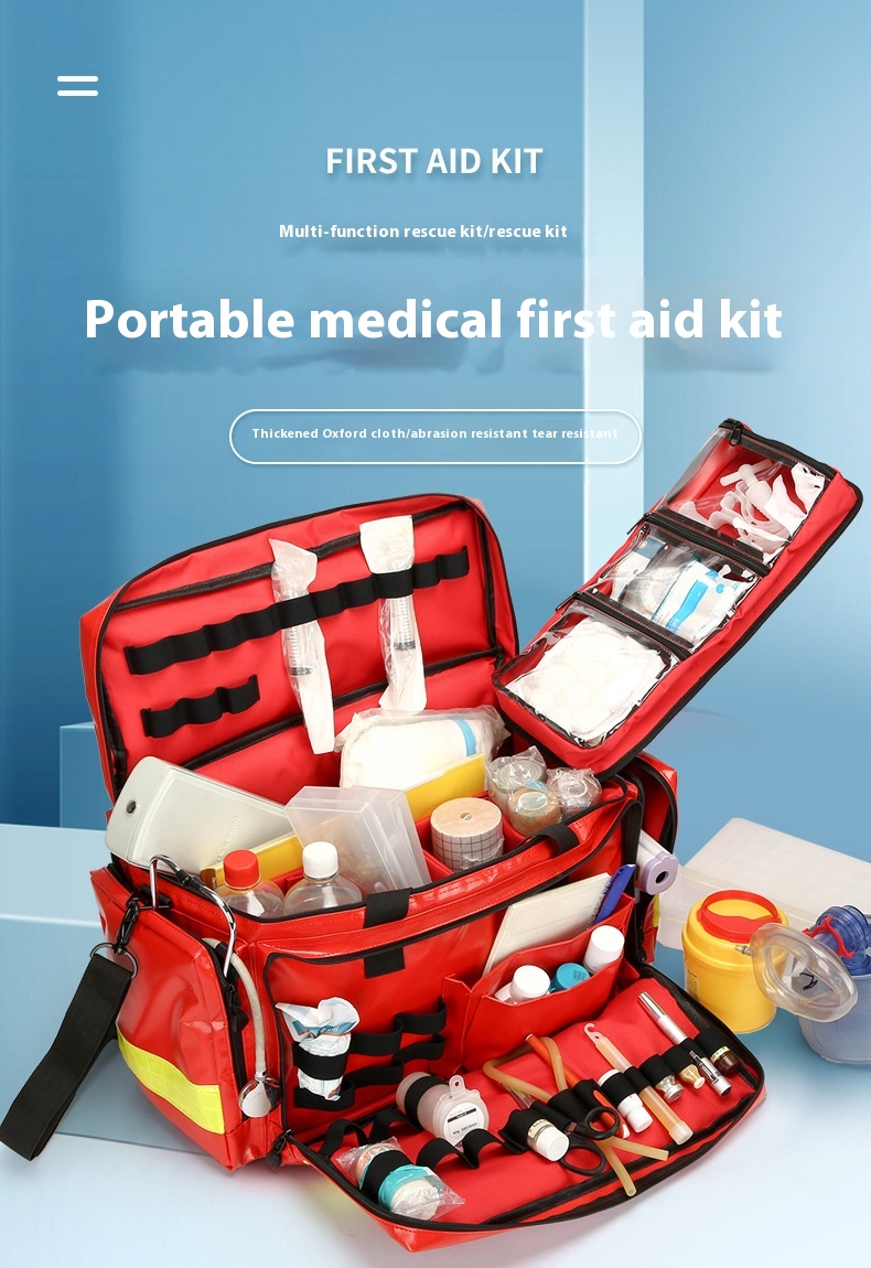 حقيبة إسعافات أولية من البولي  - مراجعة First Aid Bag Kit وسعره