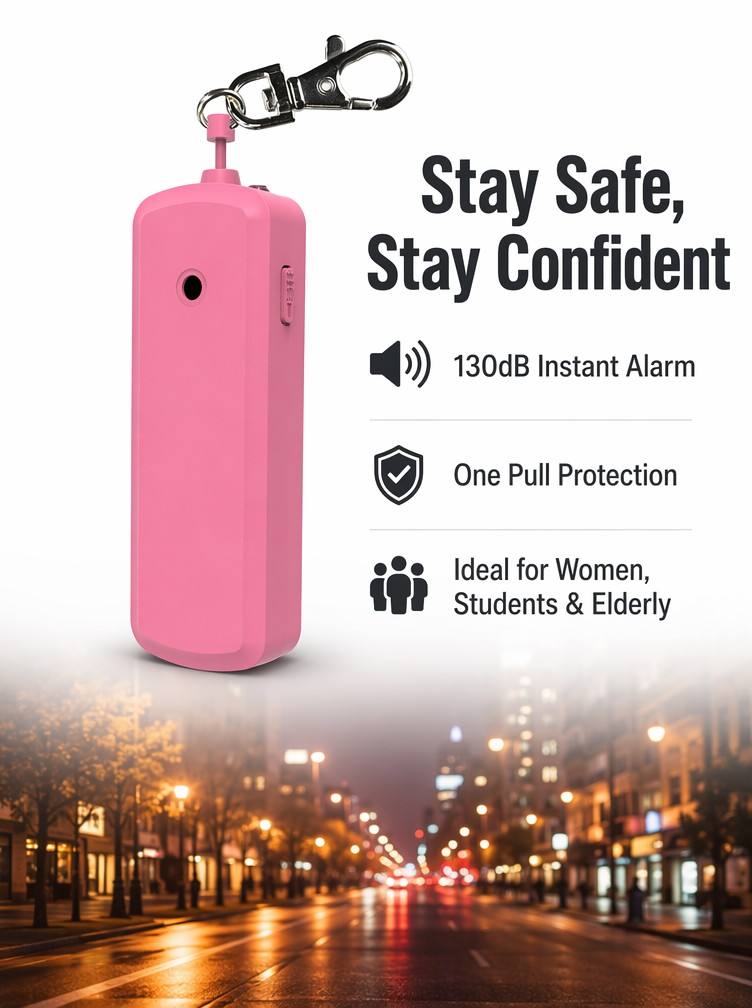 جهاز إنذار شخصي محمول مضاد للذ - مراجعة Personal Alarm Keychain وسعره